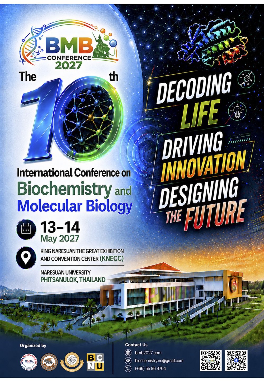 BMB Conference 2027 — 13–14 May 2027, KNECC, Naresuan University